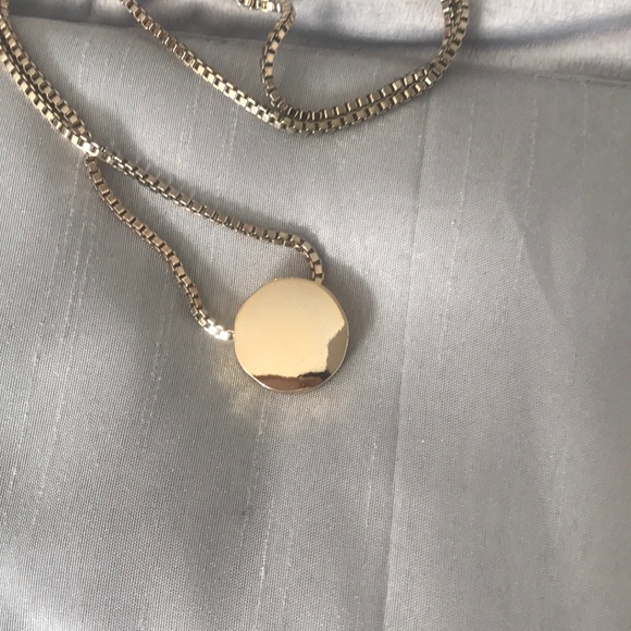 Goldtone necklace with crystals 30” - Picture 3 of 3